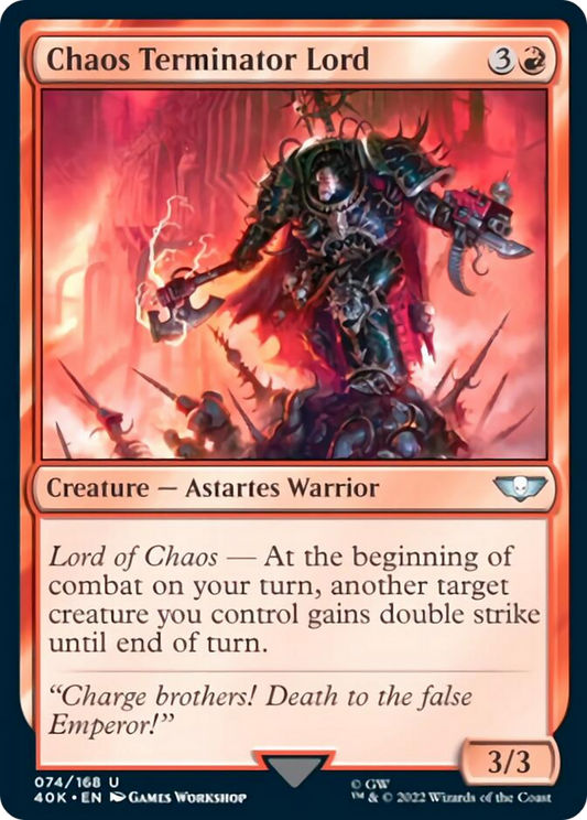 Chaos Terminator Lord (Surge Foil) [Universes Beyond: Warhammer 40,000]