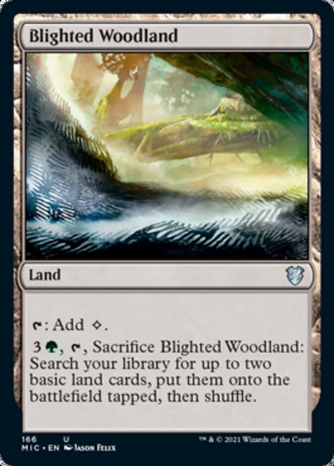 Blighted Woodland [Innistrad: Midnight Hunt Commander]